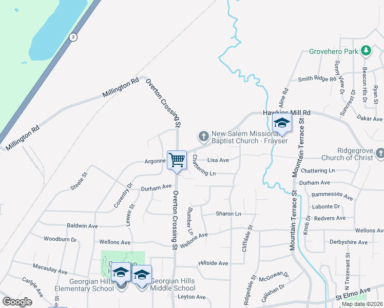 map of restaurants, bars, coffee shops, grocery stores, and more near 4284 Overton Crossing Street in Memphis