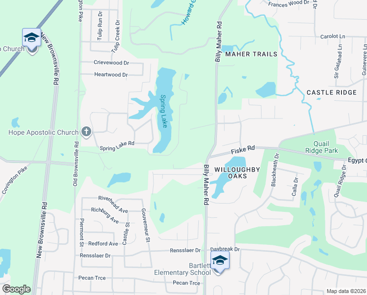 map of restaurants, bars, coffee shops, grocery stores, and more near 4268 Cedar Hills Road in Memphis