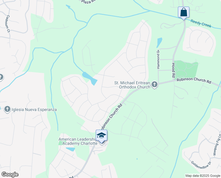 map of restaurants, bars, coffee shops, grocery stores, and more near 4016 Munson Drive in Charlotte