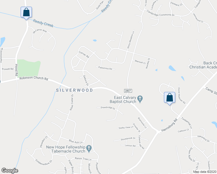 map of restaurants, bars, coffee shops, grocery stores, and more near 8900 Bradstreet Commons Way in Charlotte