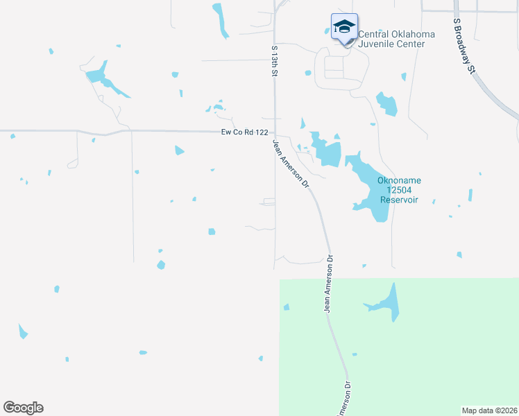 map of restaurants, bars, coffee shops, grocery stores, and more near 1504 N3400 Road in Tecumseh