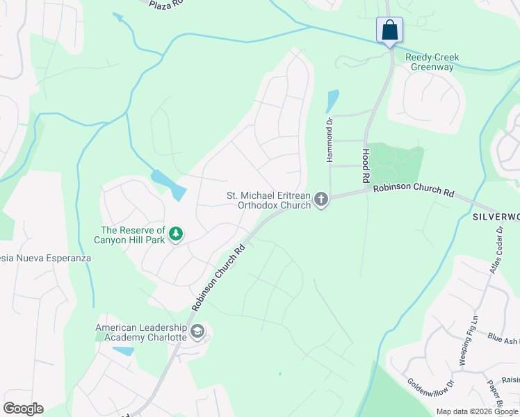 map of restaurants, bars, coffee shops, grocery stores, and more near 4122 Munson Drive in Charlotte