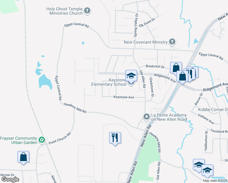map of restaurants, bars, coffee shops, grocery stores, and more near 4276 Davidcrest Drive in Memphis
