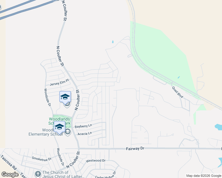 map of restaurants, bars, coffee shops, grocery stores, and more near 4 Pine Valley Lane in Amarillo