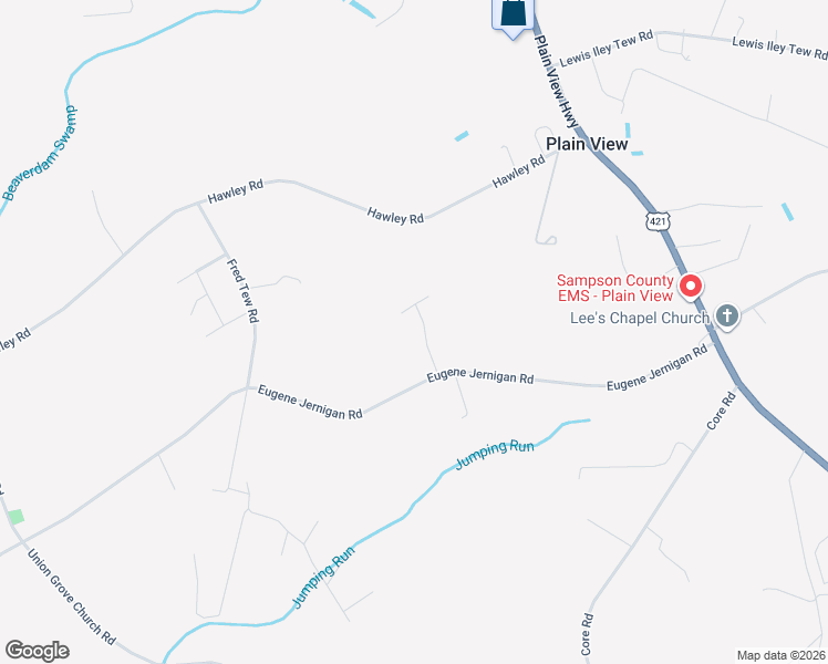 map of restaurants, bars, coffee shops, grocery stores, and more near 99 Bagley Lane in Dunn