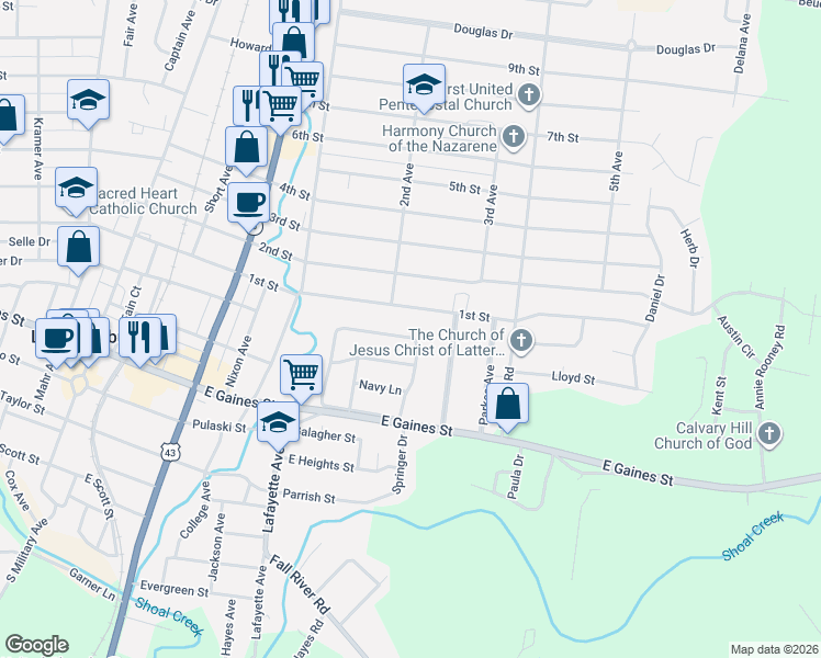 map of restaurants, bars, coffee shops, grocery stores, and more near 228 Admiral Circle in Lawrenceburg