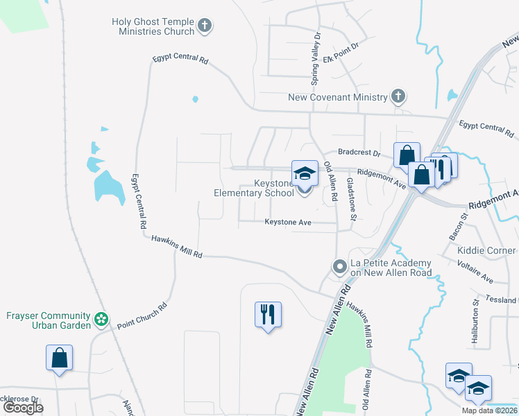 map of restaurants, bars, coffee shops, grocery stores, and more near 4277 Mikewood Cove in Memphis