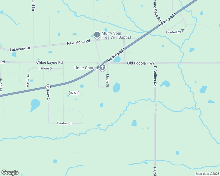 map of restaurants, bars, coffee shops, grocery stores, and more near 19194 Maple Street in Spiro