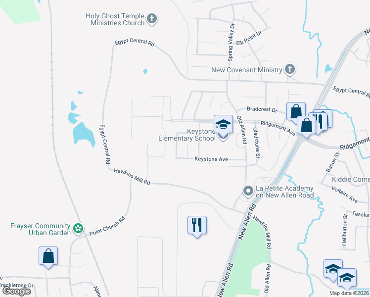 map of restaurants, bars, coffee shops, grocery stores, and more near 4277 Mikewood Cove in Memphis