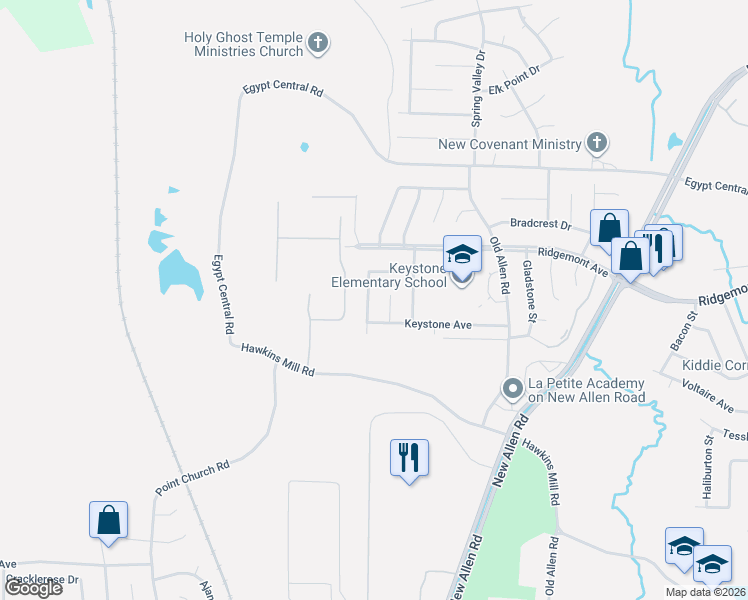 map of restaurants, bars, coffee shops, grocery stores, and more near 4277 Mikewood Cove in Memphis
