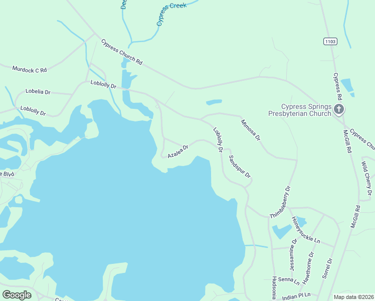 map of restaurants, bars, coffee shops, grocery stores, and more near 732 Azalea Drive in Vass