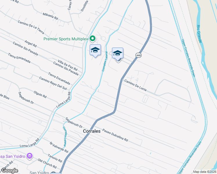 map of restaurants, bars, coffee shops, grocery stores, and more near 102 Stella Lane in Corrales