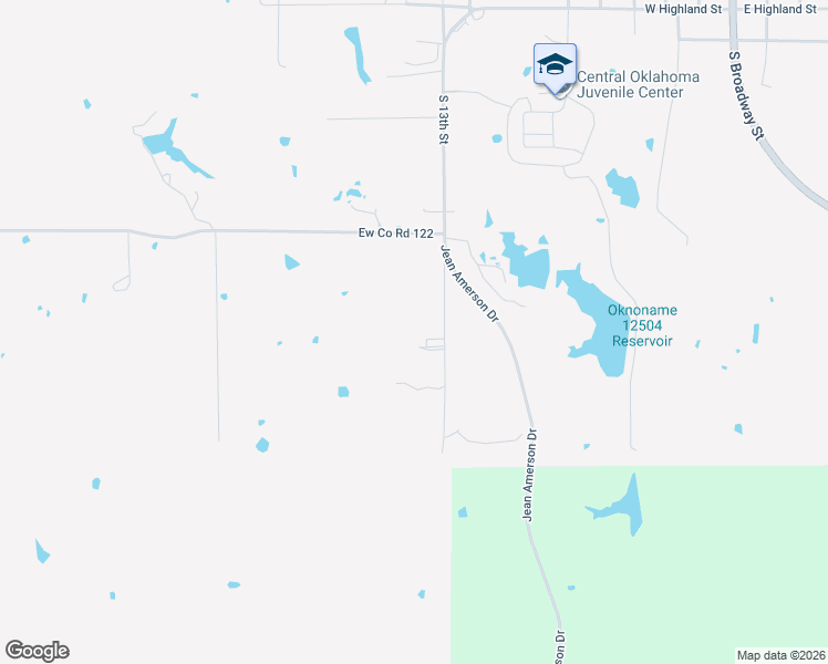 map of restaurants, bars, coffee shops, grocery stores, and more near 1504 N3400 Road in Tecumseh