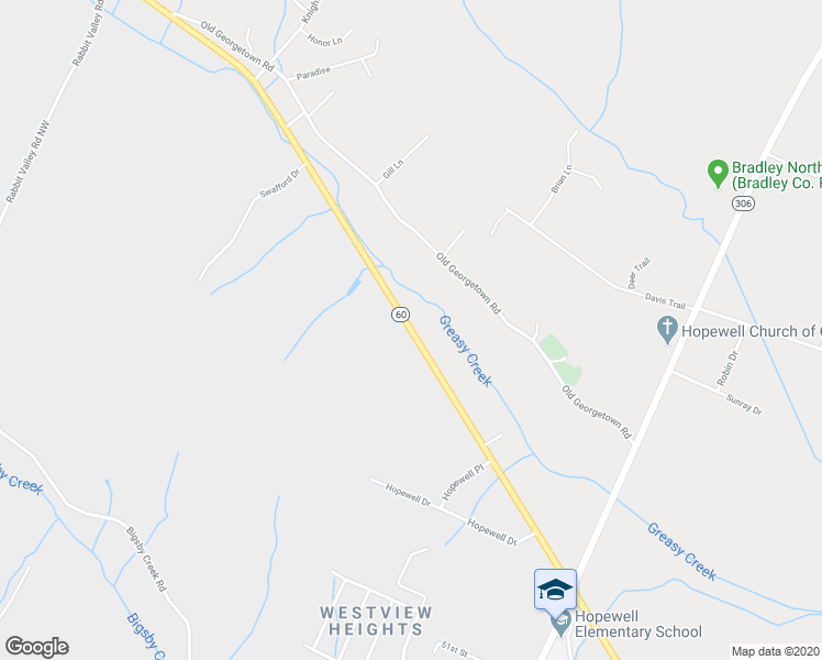 map of restaurants, bars, coffee shops, grocery stores, and more near 5690 Georgetown Road Northwest in Cleveland