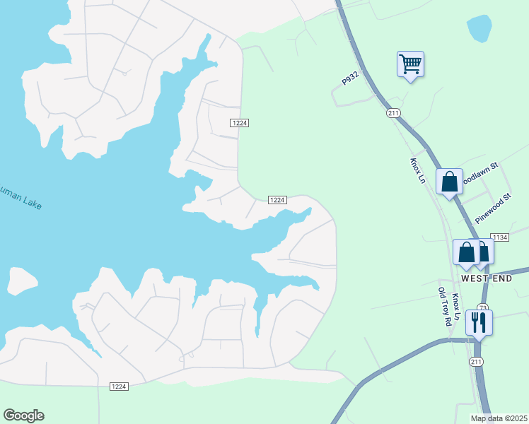 map of restaurants, bars, coffee shops, grocery stores, and more near 467 Longleaf Drive in West End