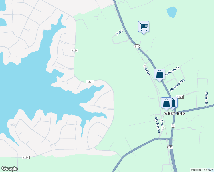map of restaurants, bars, coffee shops, grocery stores, and more near 449 Longleaf Drive Southwest in Pinehurst