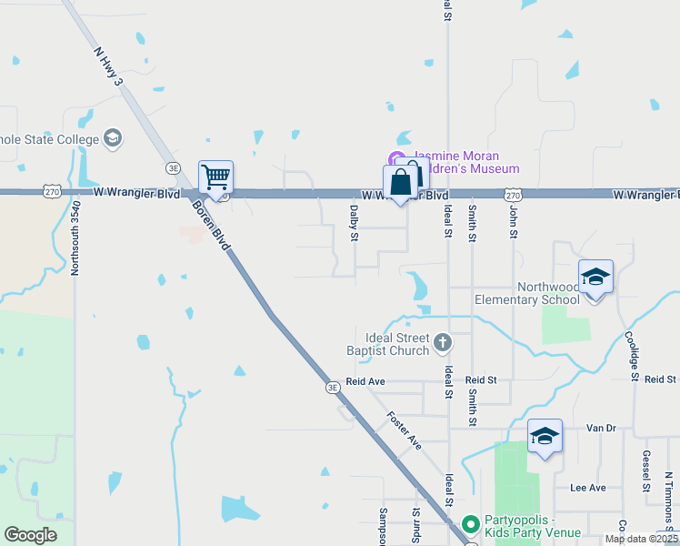 map of restaurants, bars, coffee shops, grocery stores, and more near 2001-2399 Guy Nall Street in Seminole