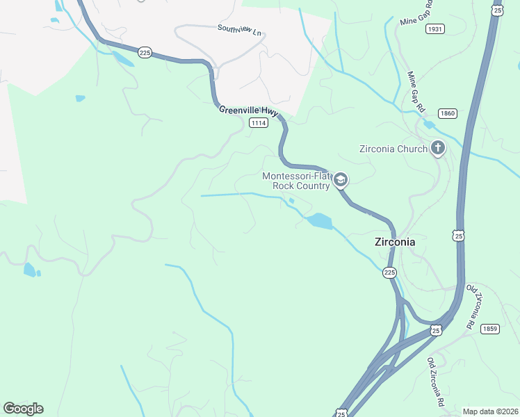 map of restaurants, bars, coffee shops, grocery stores, and more near 349 Freedom Trail Court in Zirconia