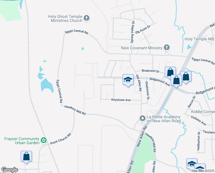 map of restaurants, bars, coffee shops, grocery stores, and more near 3221 Jameswood Drive in Memphis