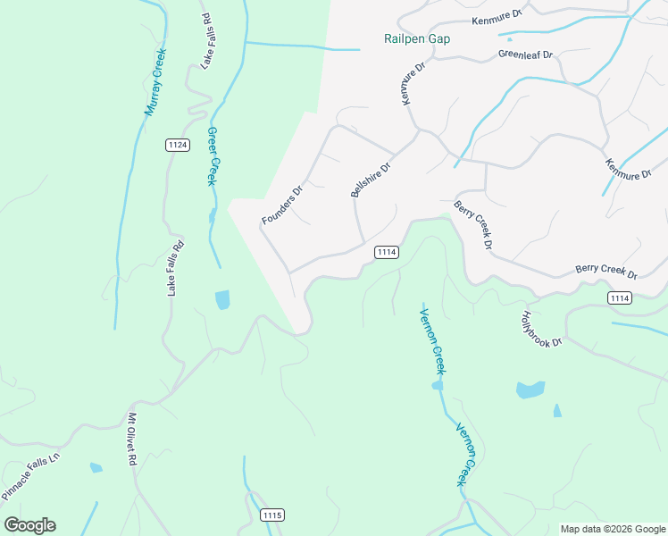 map of restaurants, bars, coffee shops, grocery stores, and more near 152 Founders Drive in Flat Rock