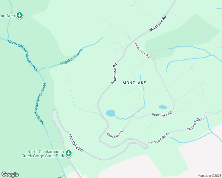 map of restaurants, bars, coffee shops, grocery stores, and more near 1037 Montlake Road in Soddy-Daisy