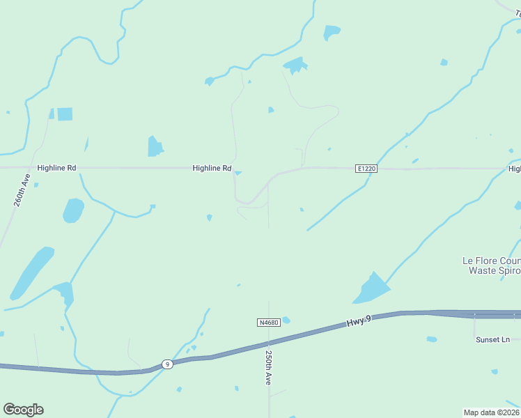 map of restaurants, bars, coffee shops, grocery stores, and more near 25003 Highline Road in Spiro