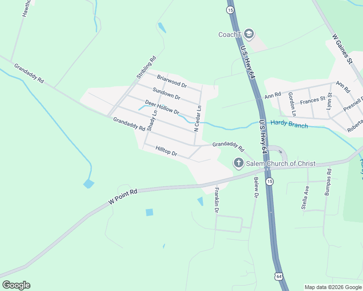 map of restaurants, bars, coffee shops, grocery stores, and more near 1607 County Highway 934 in Lawrenceburg