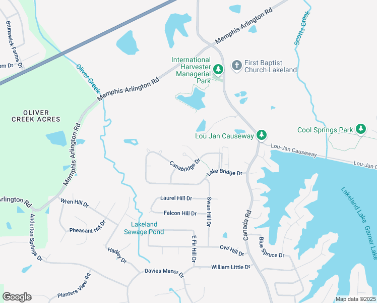 map of restaurants, bars, coffee shops, grocery stores, and more near 4324 Canabridge Cove in Lakeland
