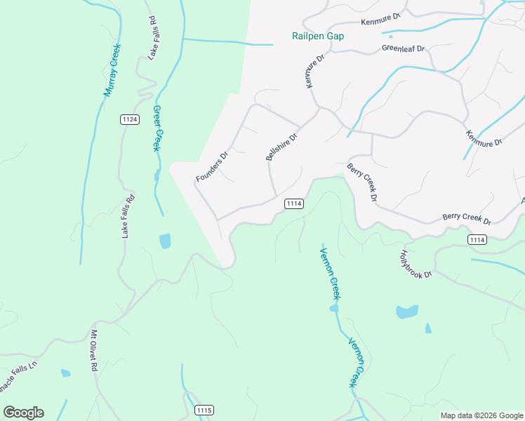 map of restaurants, bars, coffee shops, grocery stores, and more near 152 Founders Drive in Flat Rock