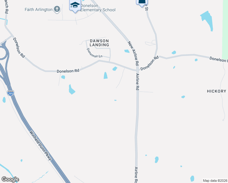 map of restaurants, bars, coffee shops, grocery stores, and more near 12205 Donnelson Rd in Arlington