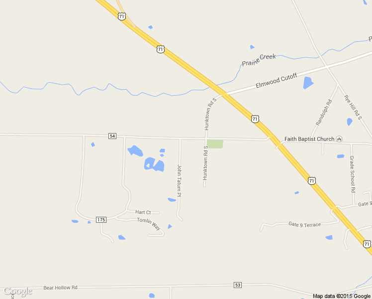 map of restaurants, bars, coffee shops, grocery stores, and more near 14819 John Tatum Place in Fort Smith