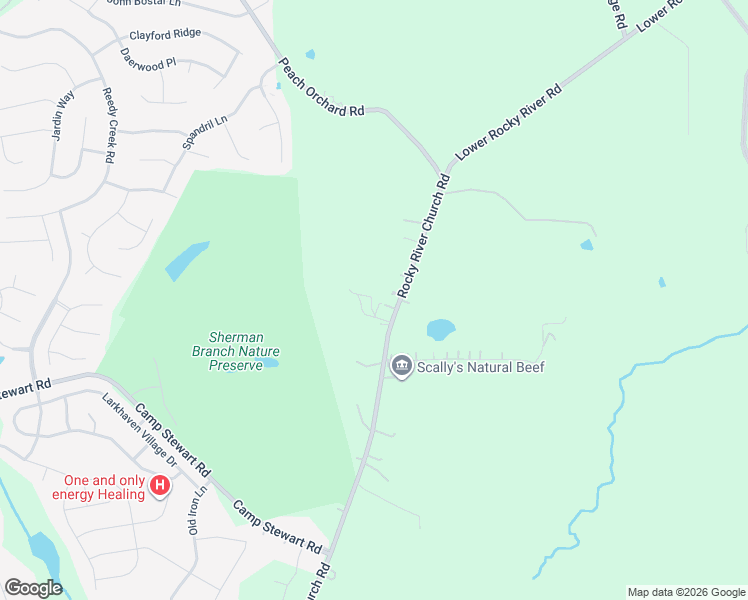 map of restaurants, bars, coffee shops, grocery stores, and more near 12925 Rocky River Church Road in Charlotte