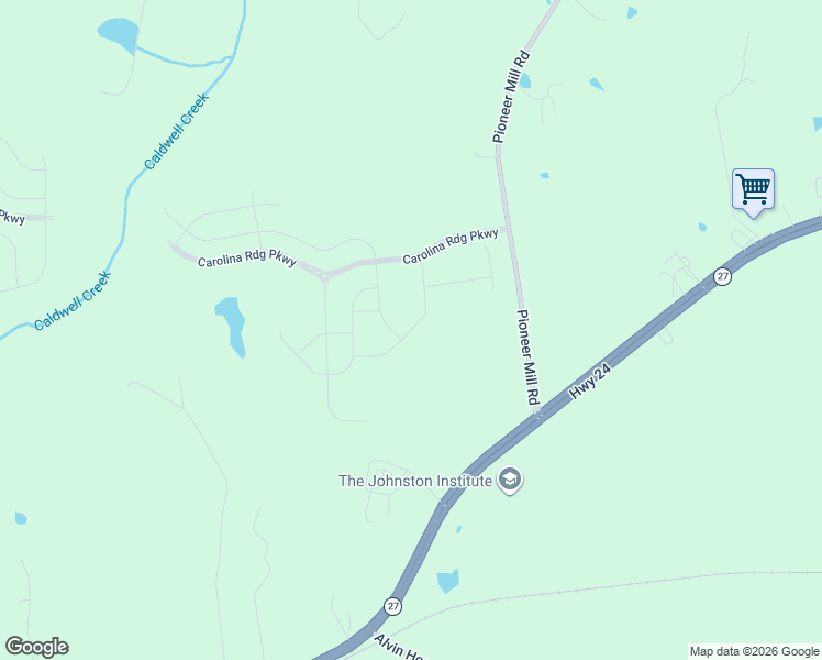 map of restaurants, bars, coffee shops, grocery stores, and more near 12350 Pioneer Mill Road in Midland