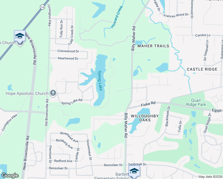 map of restaurants, bars, coffee shops, grocery stores, and more near 4324 Cedar Hills Road in Memphis