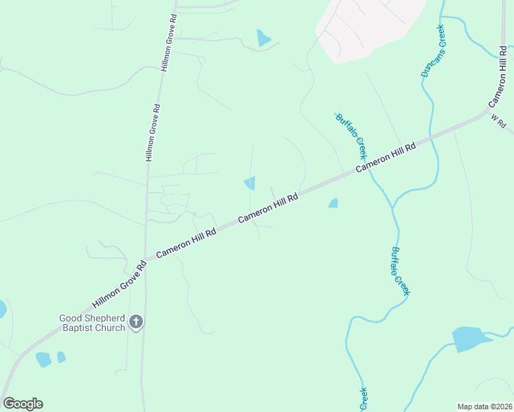 map of restaurants, bars, coffee shops, grocery stores, and more near 3222 Cameron Hill Road in Cameron