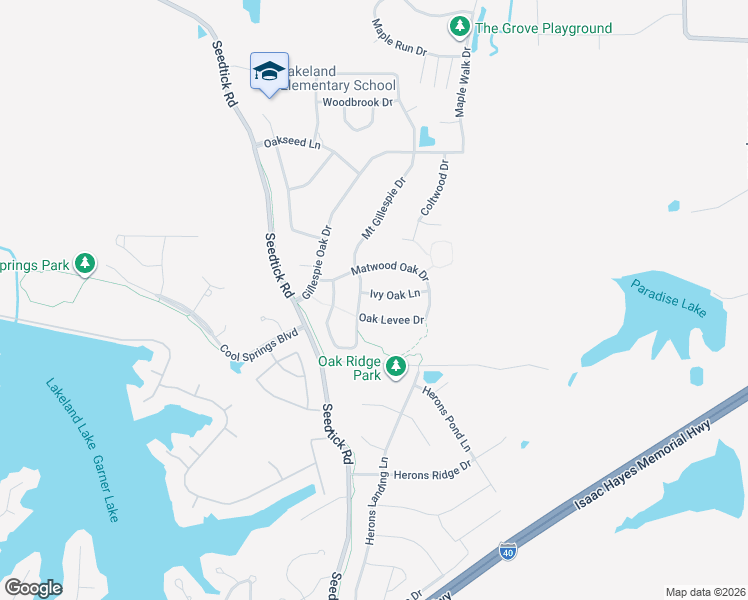 map of restaurants, bars, coffee shops, grocery stores, and more near 10193 Ivy Oak Lane in Lakeland