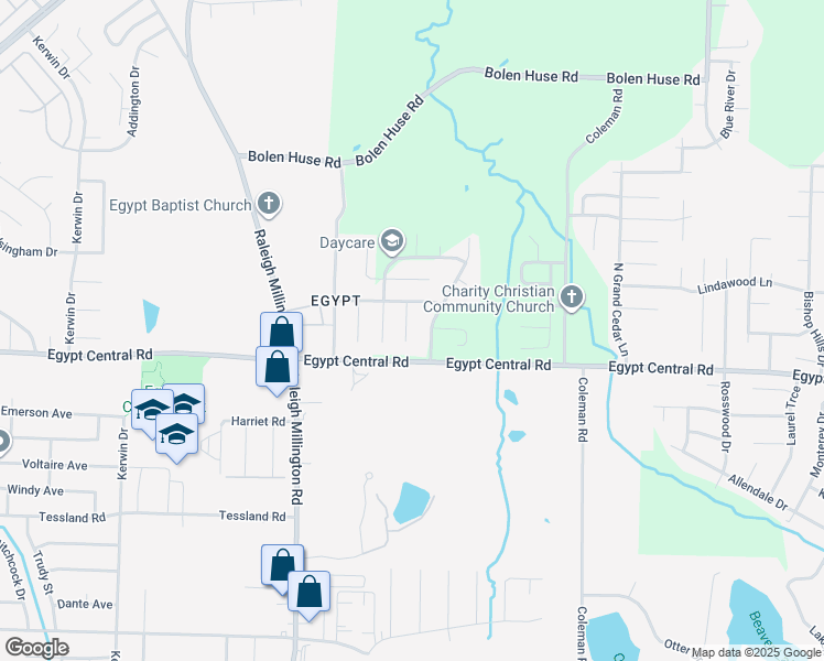 map of restaurants, bars, coffee shops, grocery stores, and more near 4327 Grand Pyramid Drive in Memphis