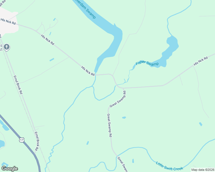 map of restaurants, bars, coffee shops, grocery stores, and more near 1600 Hill Neck Road in Ernul