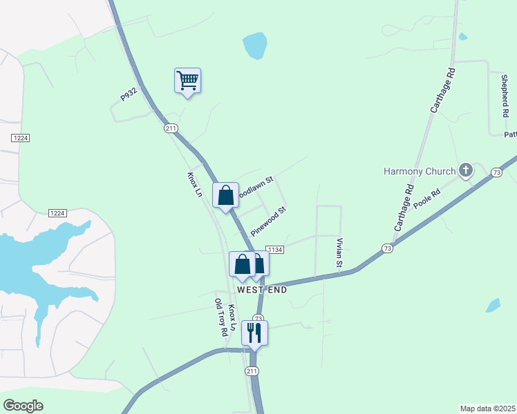 map of restaurants, bars, coffee shops, grocery stores, and more near 149 Church Street in West End