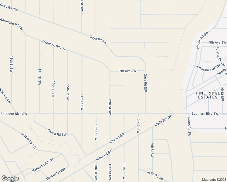 map of restaurants, bars, coffee shops, grocery stores, and more near 816 12th Street Southwest in Rio Rancho
