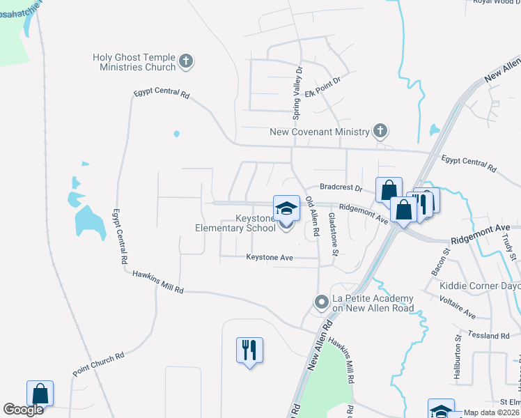 map of restaurants, bars, coffee shops, grocery stores, and more near 4330 Davidcrest Drive in Memphis