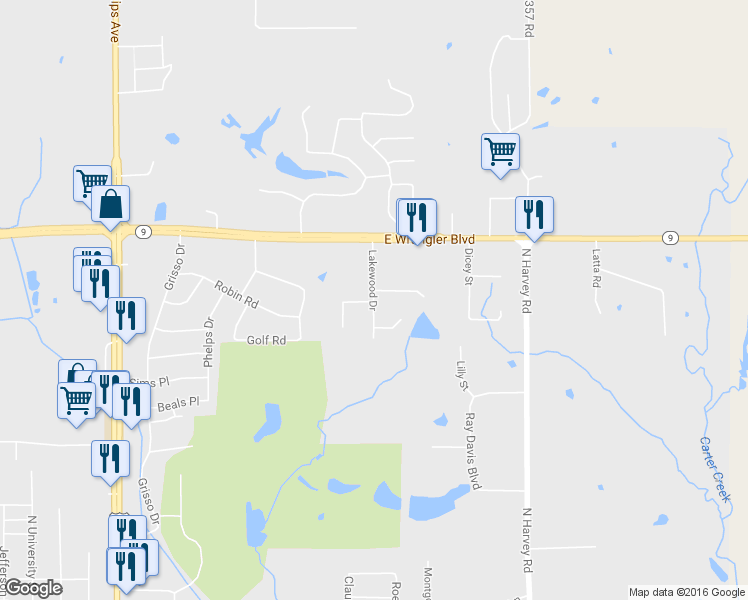 map of restaurants, bars, coffee shops, grocery stores, and more near 2022 Lakewood Drive in Seminole