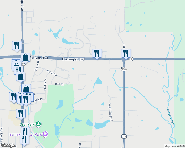map of restaurants, bars, coffee shops, grocery stores, and more near 1018 Fox Trot Road in Seminole