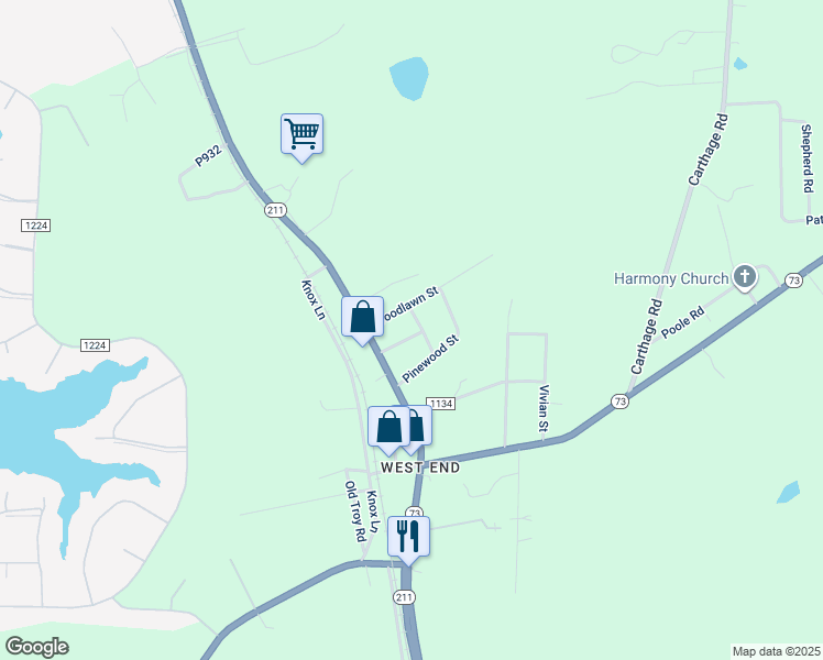 map of restaurants, bars, coffee shops, grocery stores, and more near 149 Church Street in West End