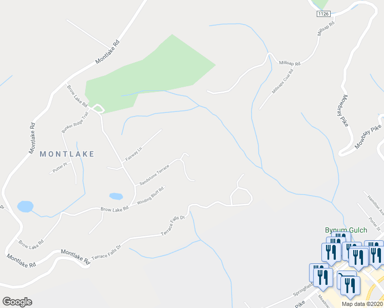 map of restaurants, bars, coffee shops, grocery stores, and more near 9436 Wedge Way in Soddy-Daisy