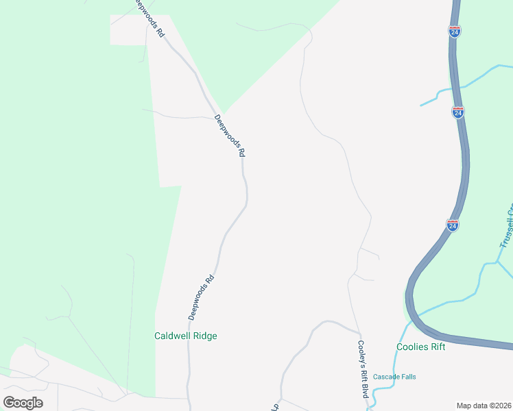 map of restaurants, bars, coffee shops, grocery stores, and more near 1773 Deepwoods Road in Sewanee