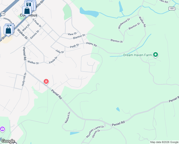 map of restaurants, bars, coffee shops, grocery stores, and more near 10 Joshua Lane in Columbus