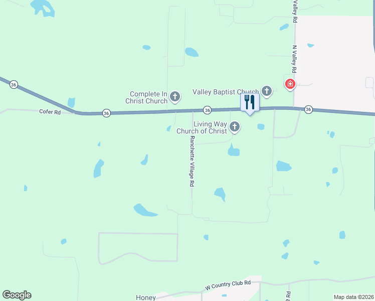 map of restaurants, bars, coffee shops, grocery stores, and more near 101-147 Ranchette Village Road in Searcy