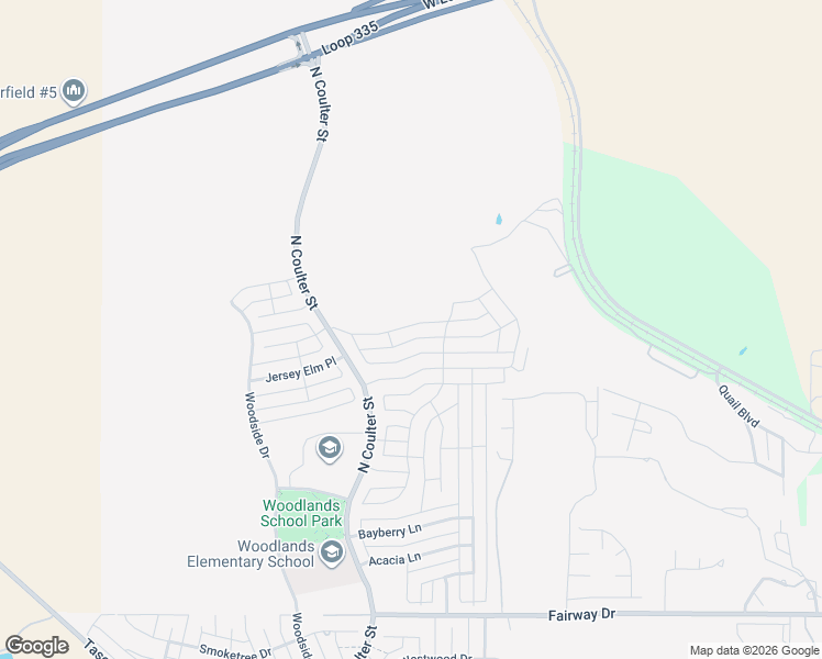 map of restaurants, bars, coffee shops, grocery stores, and more near 6405 Basswood Lane in Amarillo