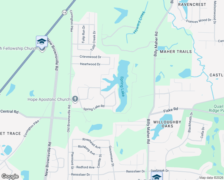 map of restaurants, bars, coffee shops, grocery stores, and more near 4322 Sunset Point Road East in Memphis